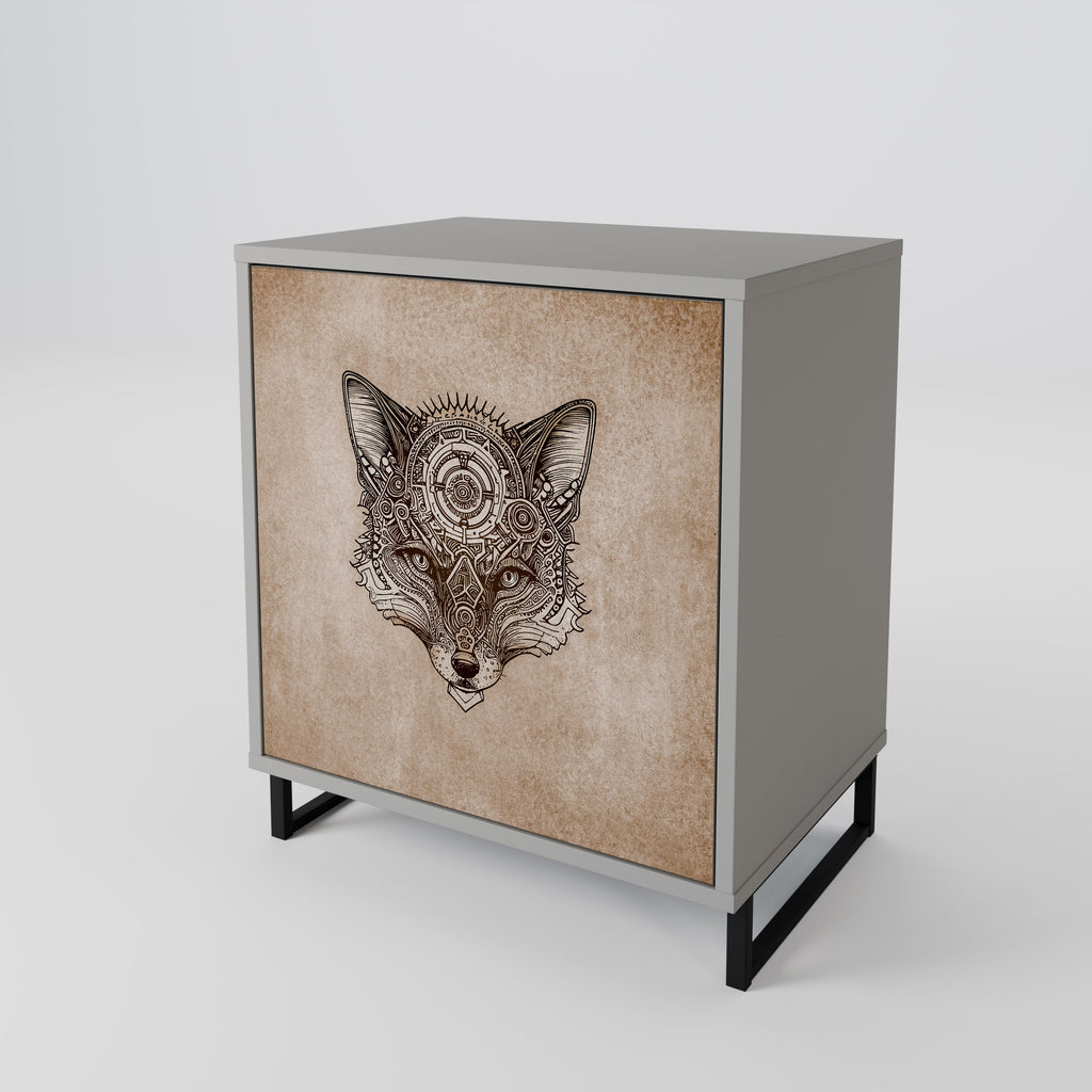 STEAMPUNK CLAN Sideboard mit 1 Tür in Grau
