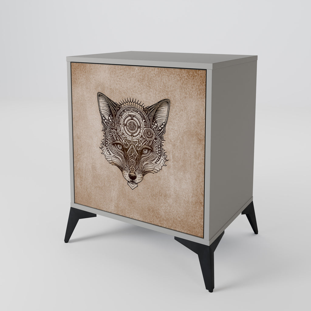 STEAMPUNK CLAN Sideboard mit 1 Tür in Grau