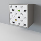 CATS COMPILATION Sideboard mit 1 Tür in Grau