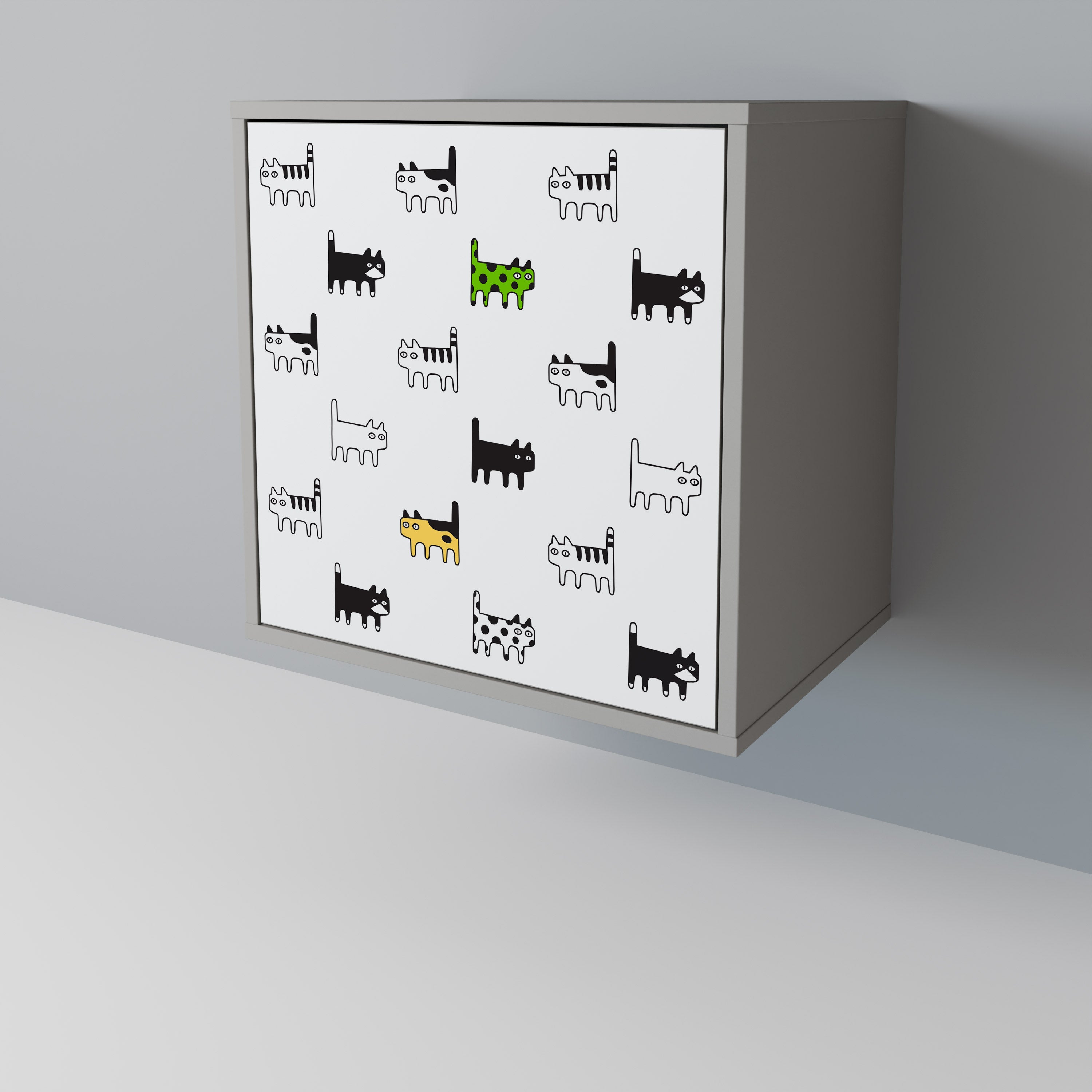 CATS COMPILATION Sideboard mit 1 Tür in Grau