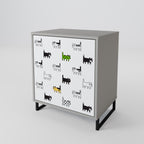 CATS COMPILATION Sideboard mit 1 Tür in Grau
