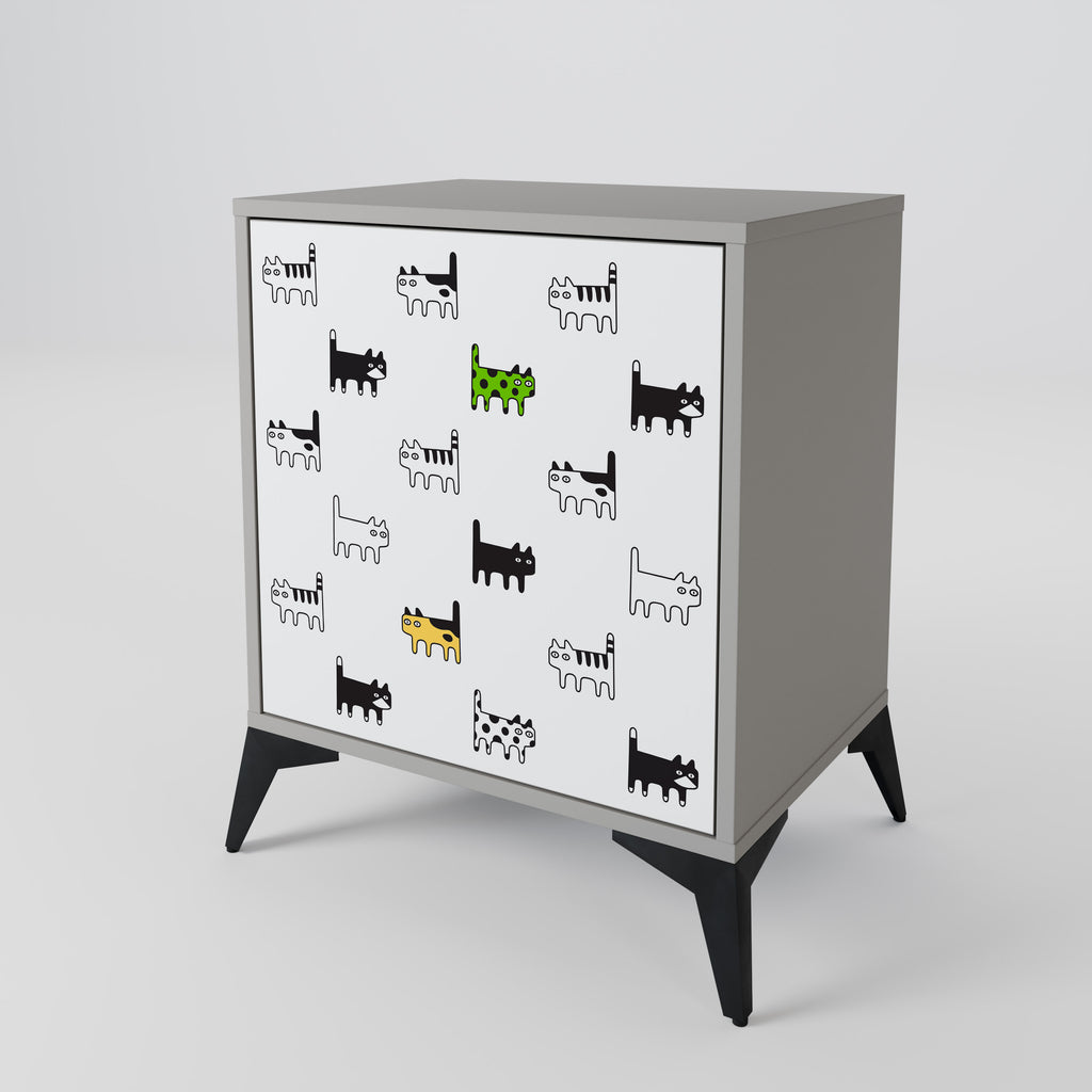 CATS COMPILATION Sideboard mit 1 Tür in Grau