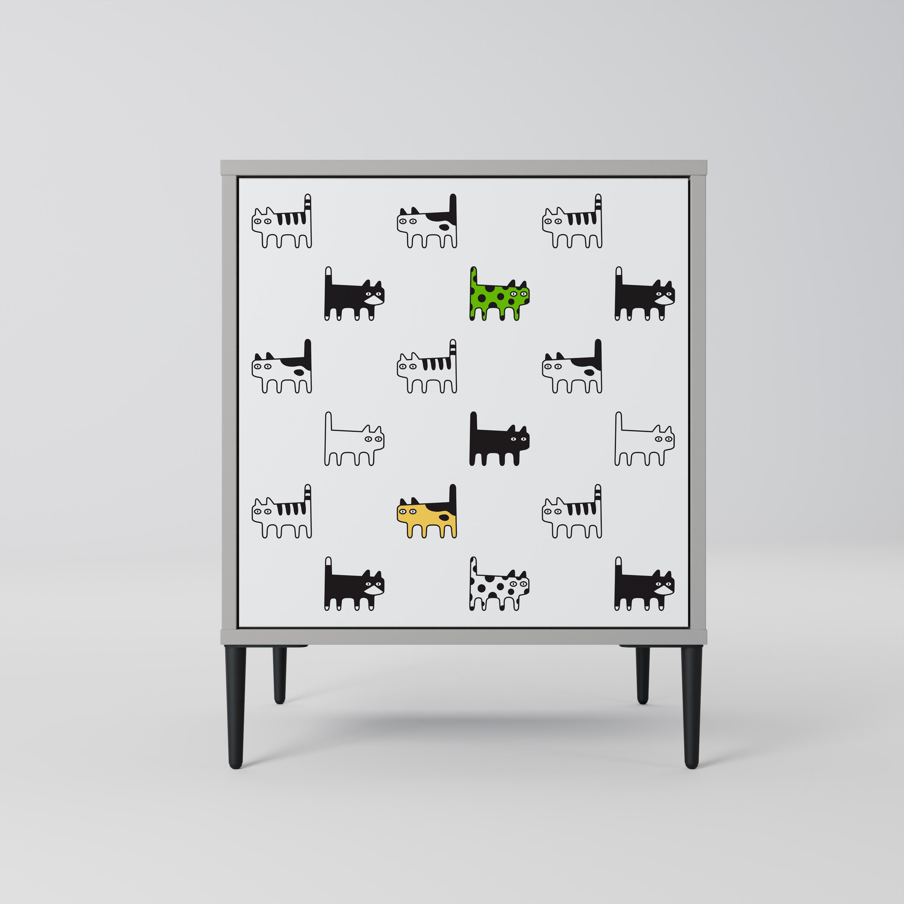 CATS COMPILATION Sideboard mit 1 Tür in Grau