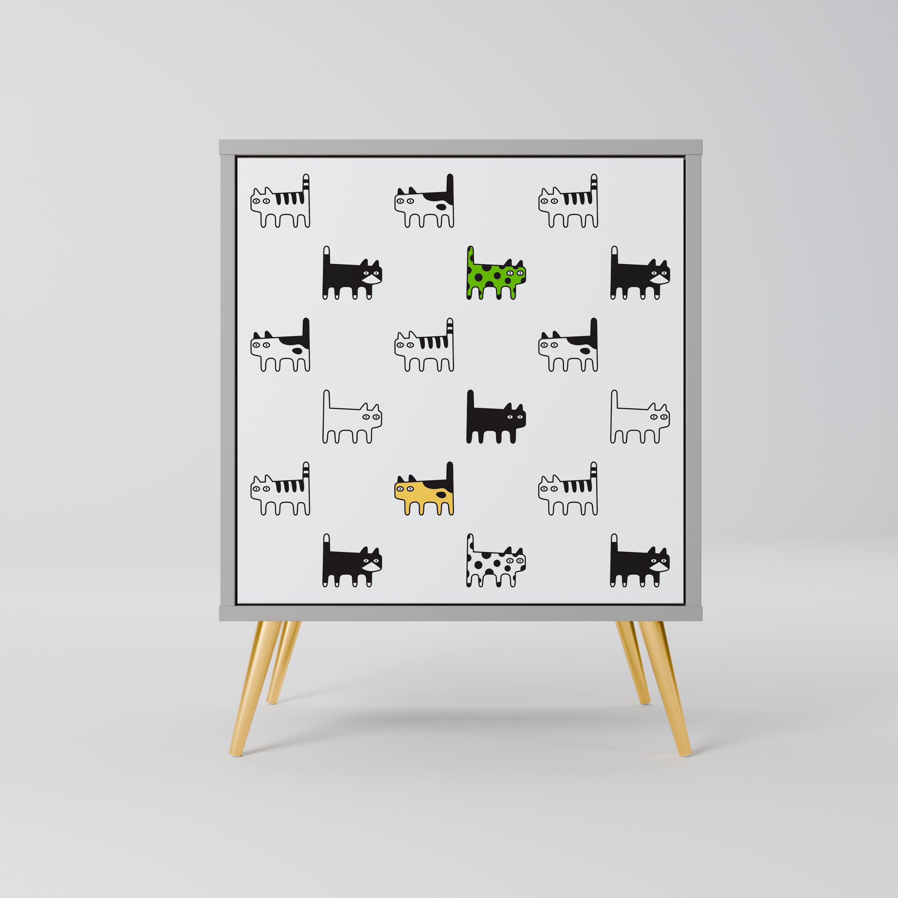 CATS COMPILATION Sideboard mit 1 Tür in Grau
