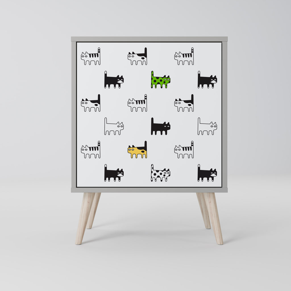 CATS COMPILATION Sideboard mit 1 Tür in Grau