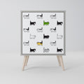 CATS COMPILATION Sideboard mit 1 Tür in Grau