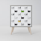 CATS COMPILATION Sideboard mit 1 Tür in Grau