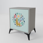 COLORFUL ALPACAS Sideboard mit 1 Tür in Grau