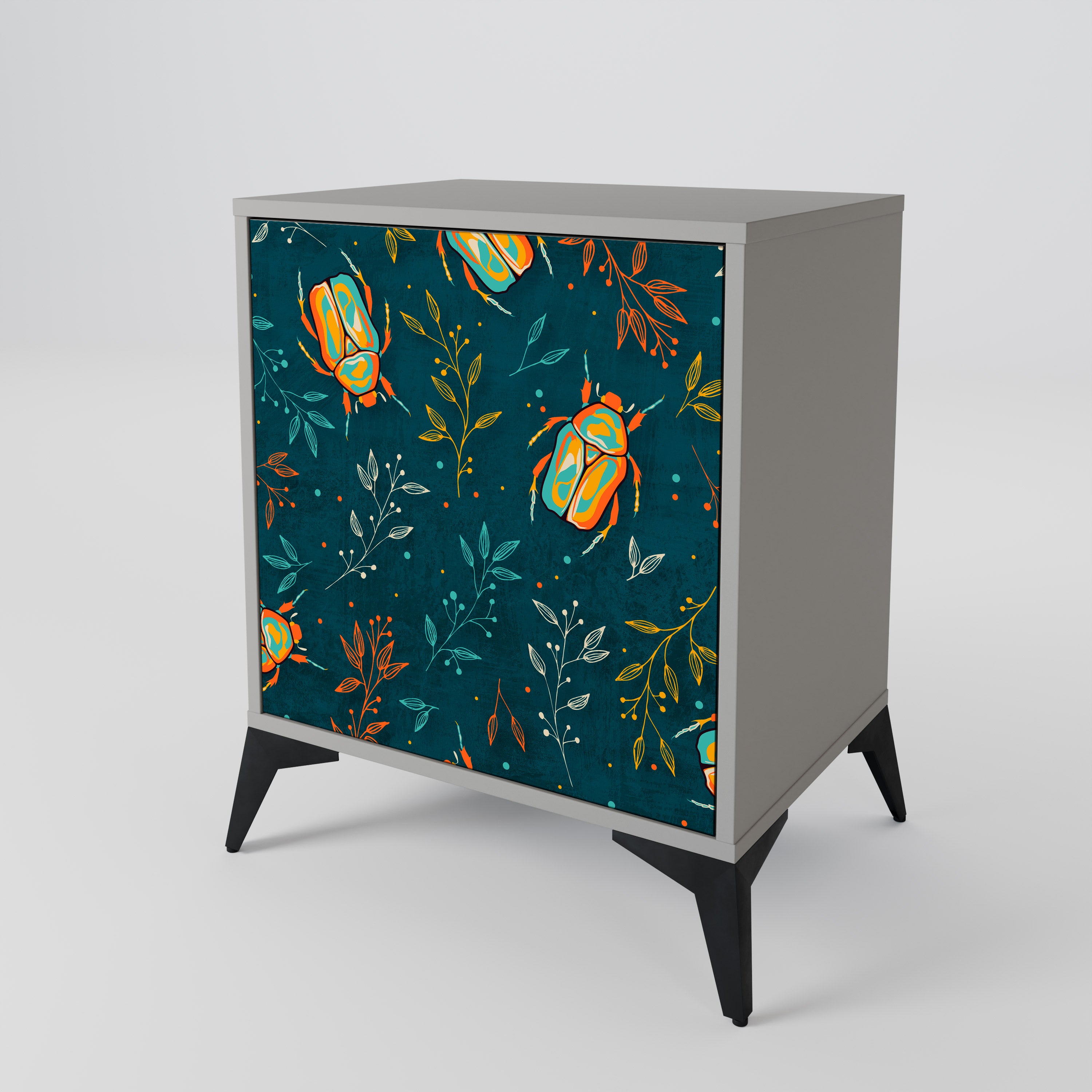 AUTUMN INSECTS Sideboard mit 1 Tür in Grau