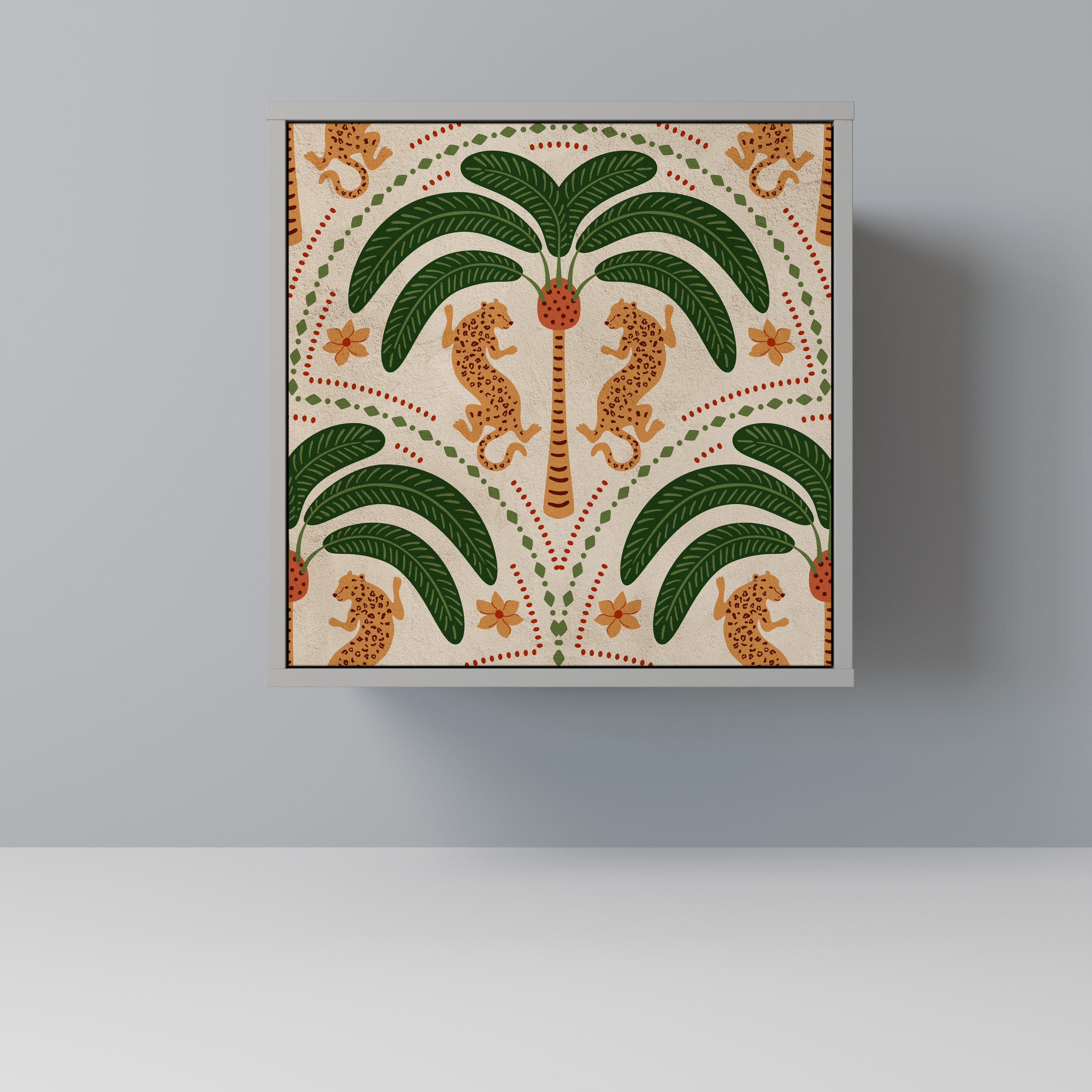 DANCING PREDATORS Sideboard mit 1 Tür in Grau