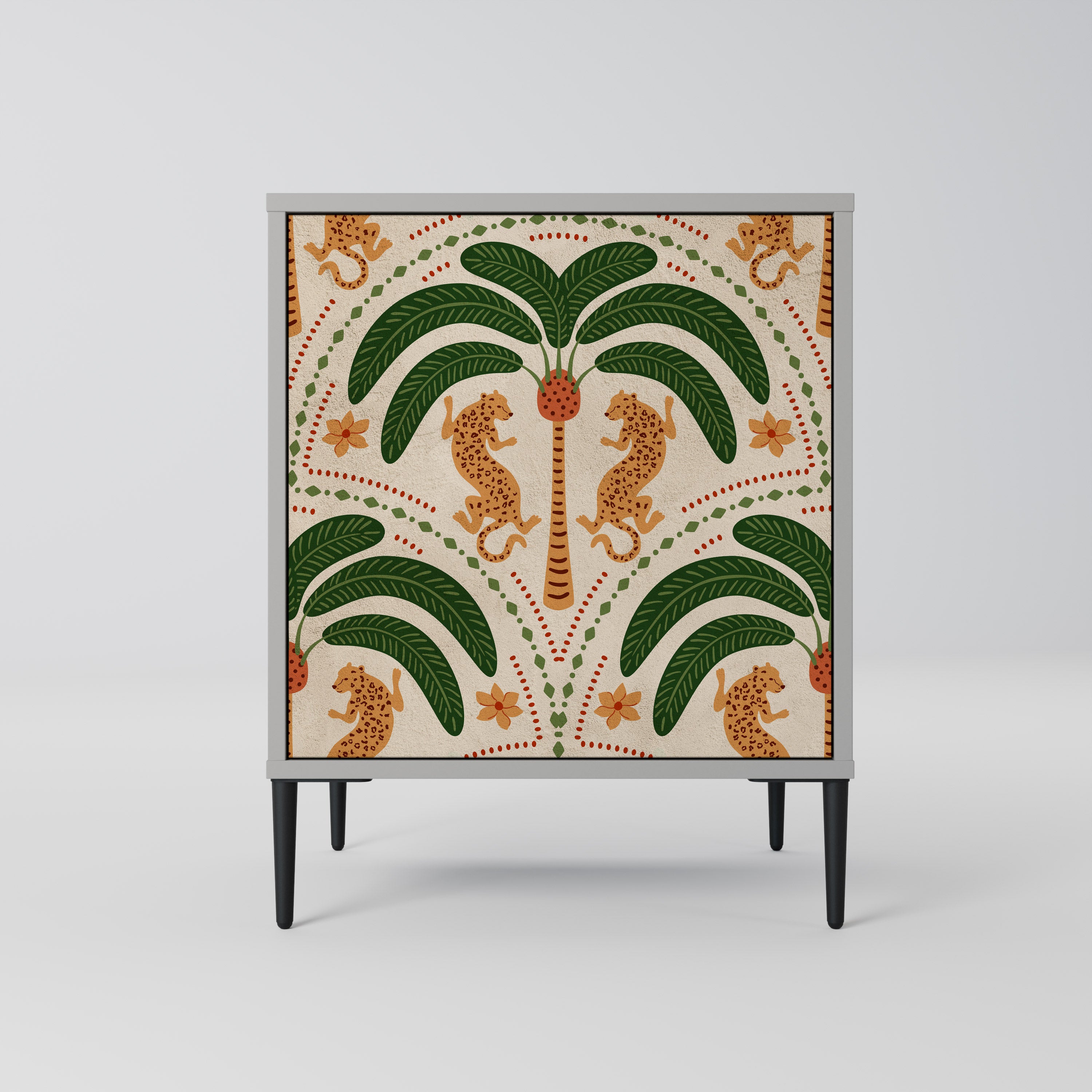 DANCING PREDATORS Sideboard mit 1 Tür in Grau