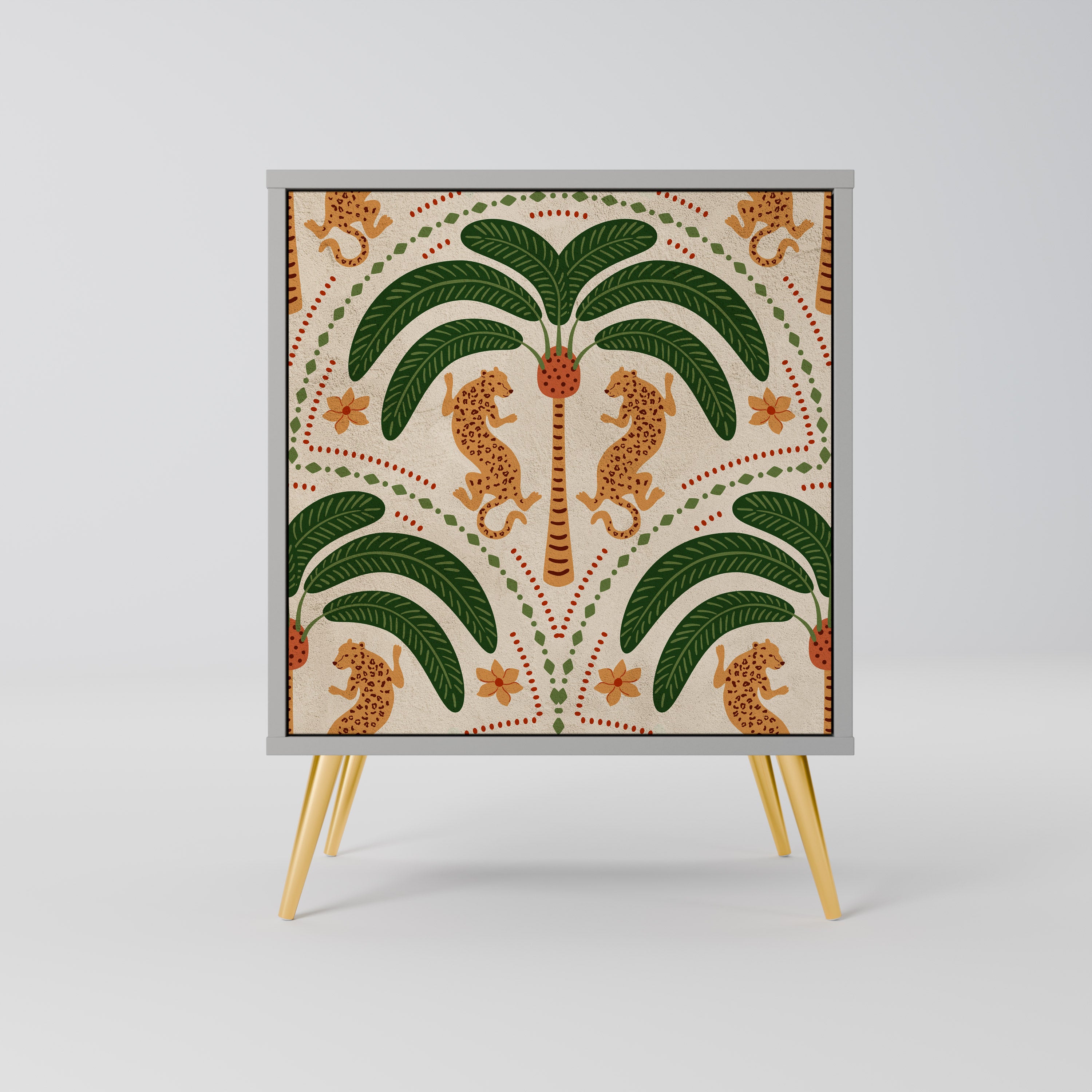 DANCING PREDATORS Sideboard mit 1 Tür in Grau