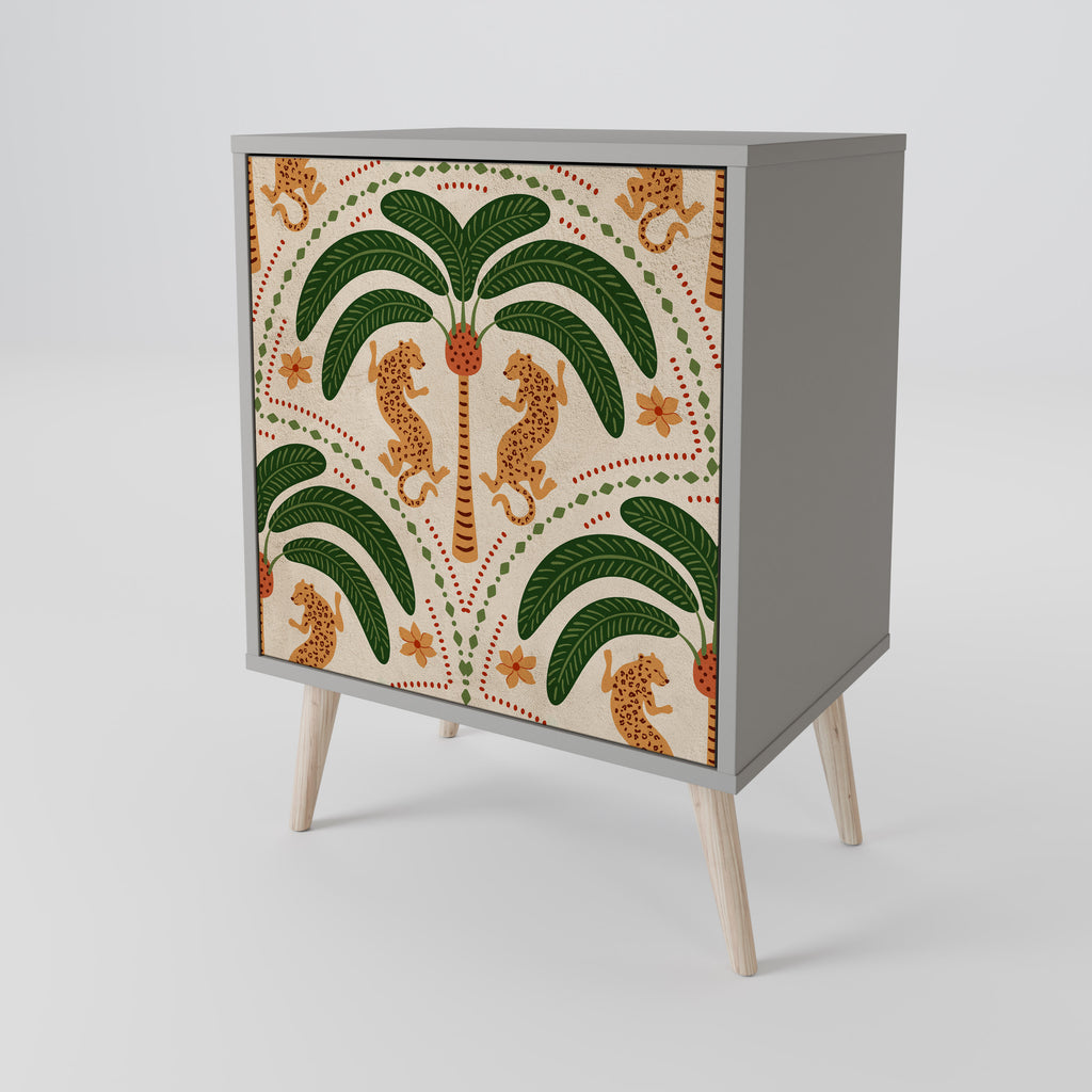 DANCING PREDATORS Sideboard mit 1 Tür in Grau