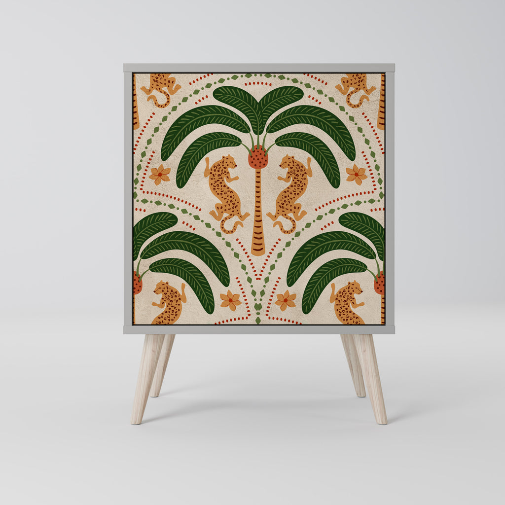 DANCING PREDATORS Sideboard mit 1 Tür in Grau