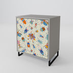 COLORFUL INSECTS Sideboard mit 1 Tür in Grau