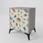 COLORFUL INSECTS Sideboard mit 1 Tür in Grau