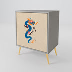 MYTHOLOGICAL CREATURES Sideboard mit 1 Tür in Grau