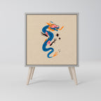 MYTHOLOGICAL CREATURES Sideboard mit 1 Tür in Grau