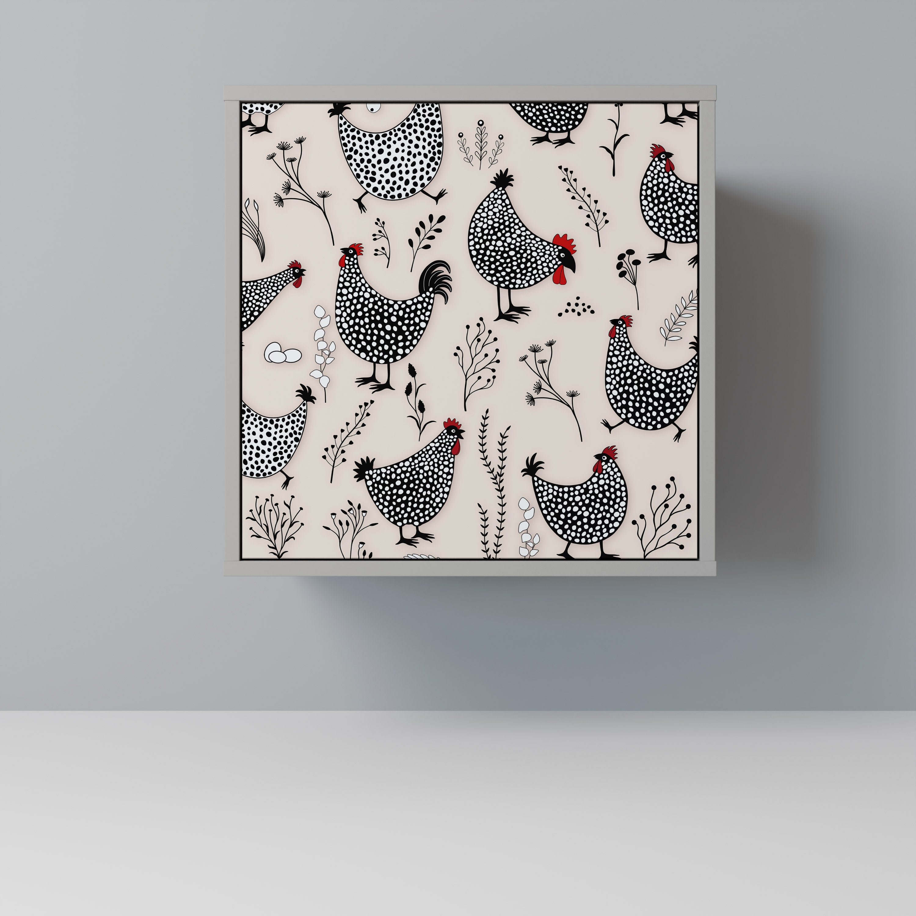 HAPPY HENS Sideboard mit 1 Tür in Grau