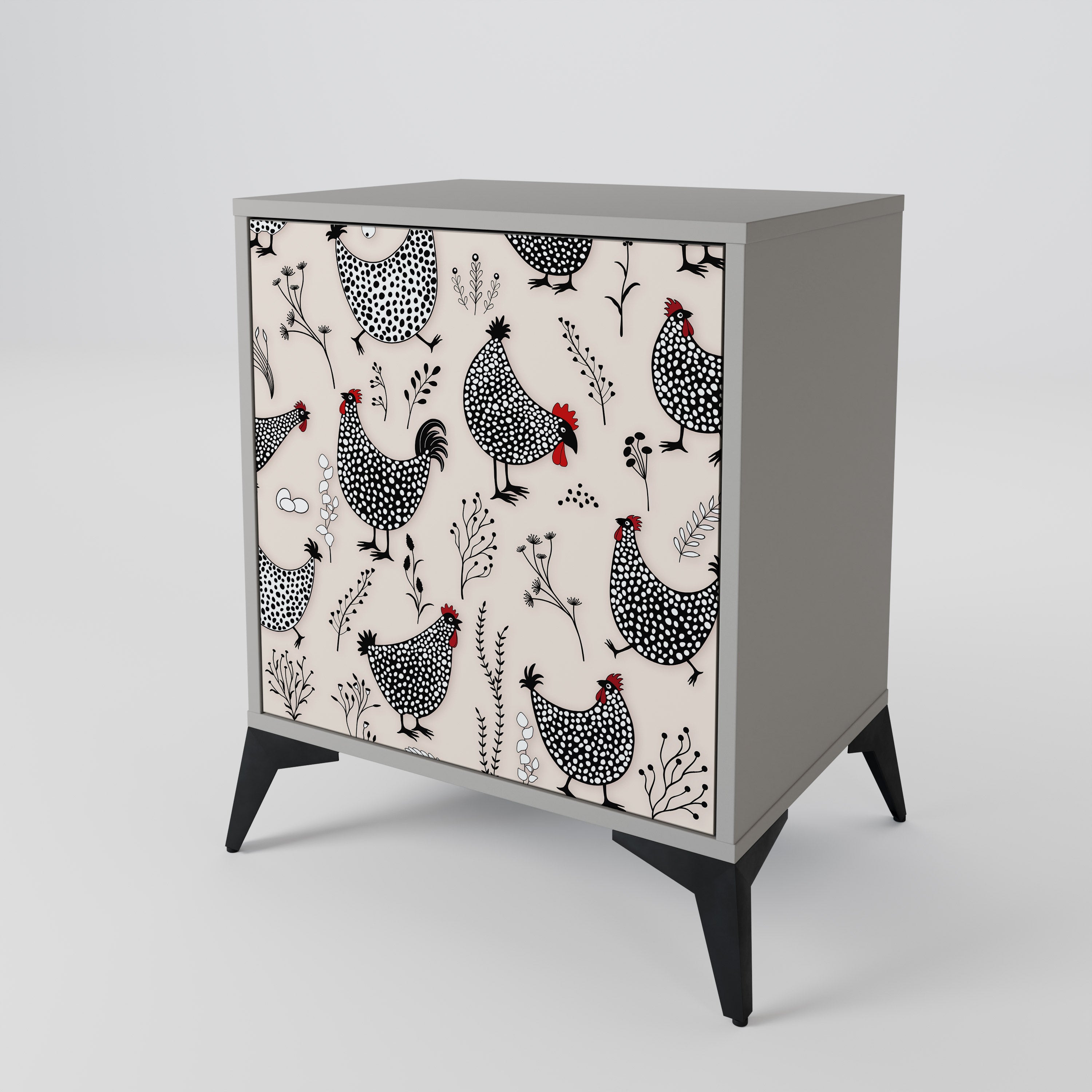 HAPPY HENS Sideboard mit 1 Tür in Grau