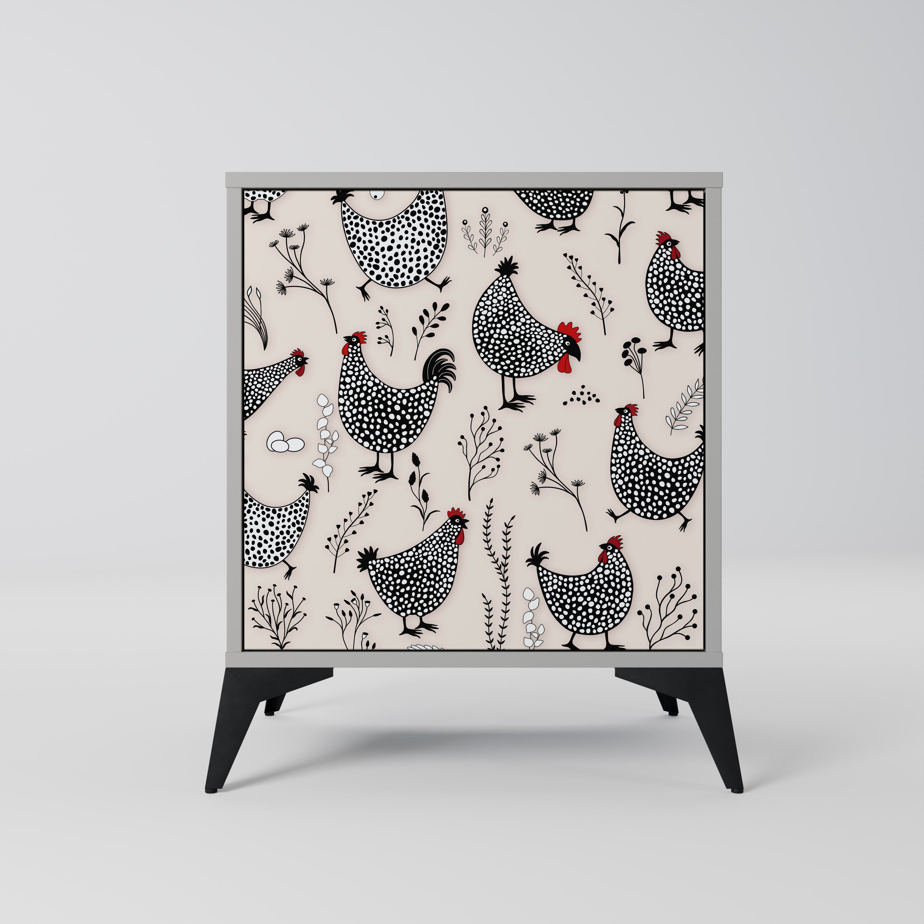HAPPY HENS Sideboard mit 1 Tür in Grau