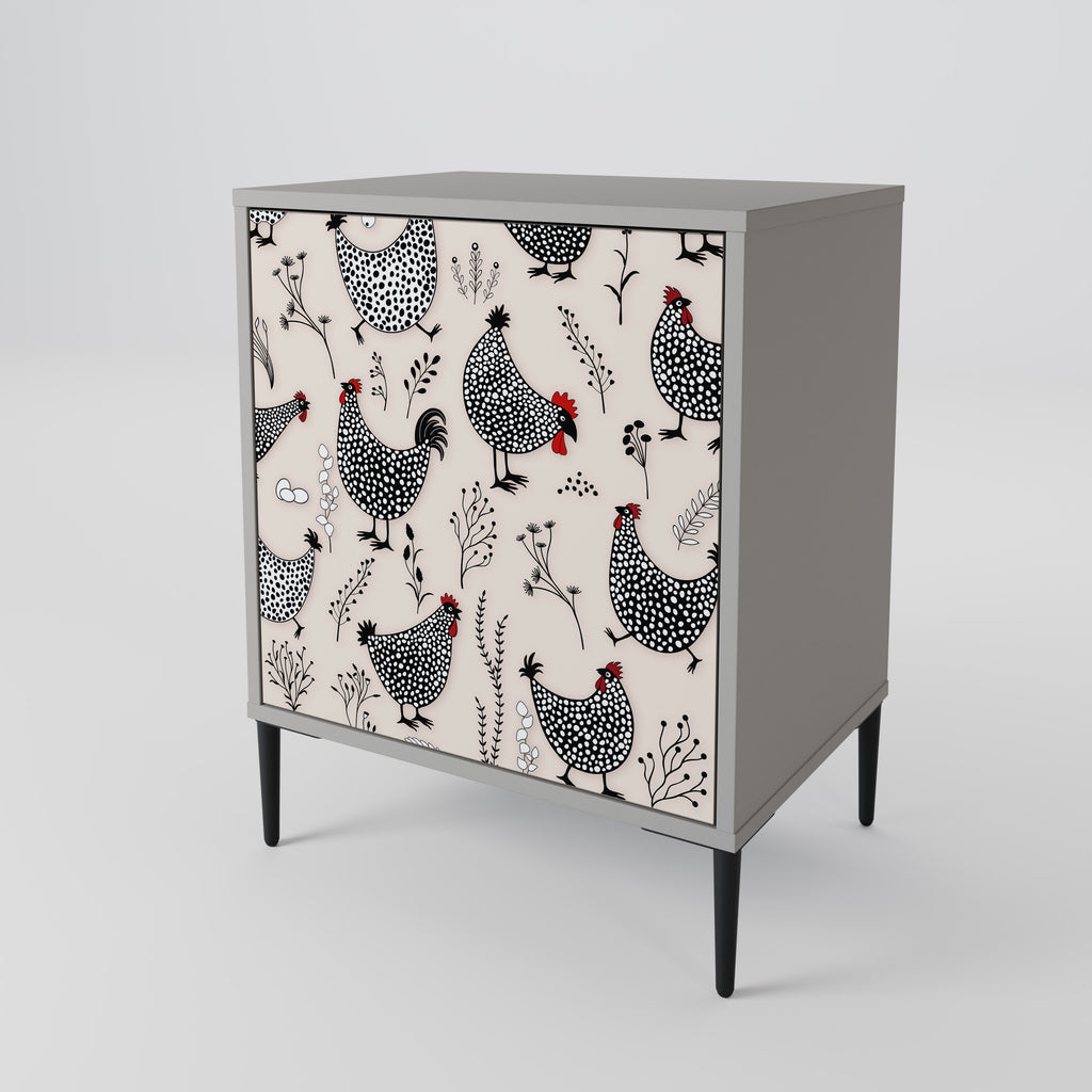 HAPPY HENS Sideboard mit 1 Tür in Grau