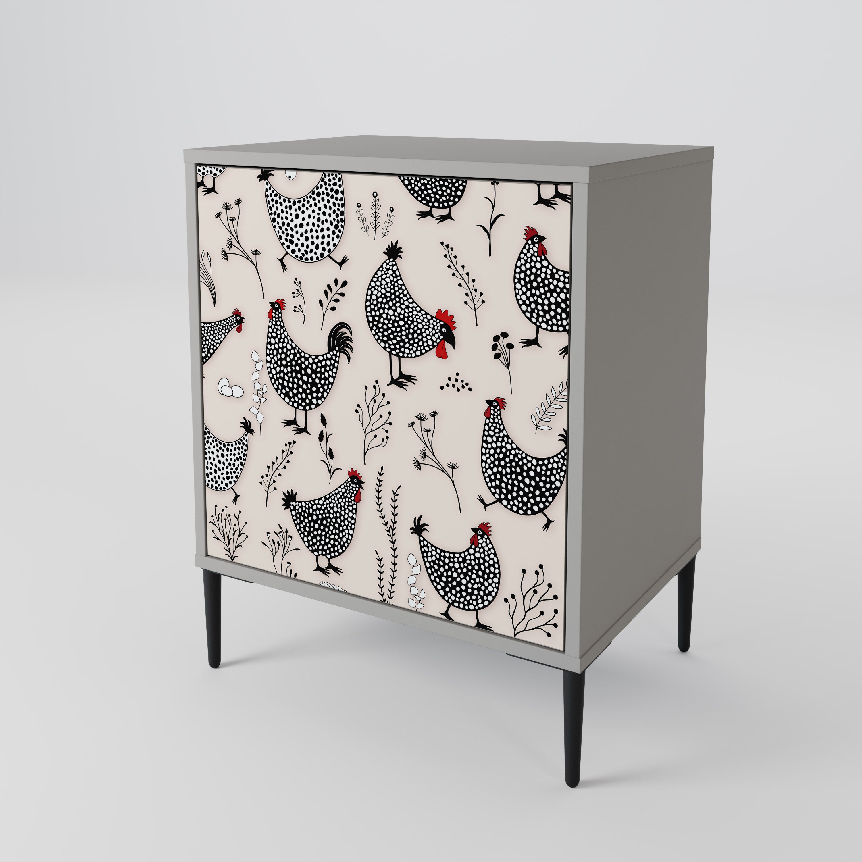 HAPPY HENS Sideboard mit 1 Tür in Grau