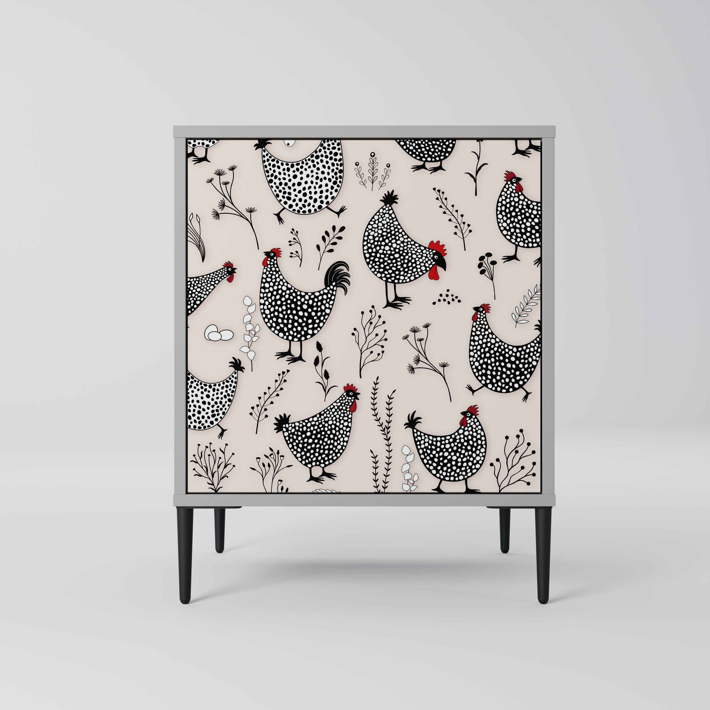 HAPPY HENS Sideboard mit 1 Tür in Grau