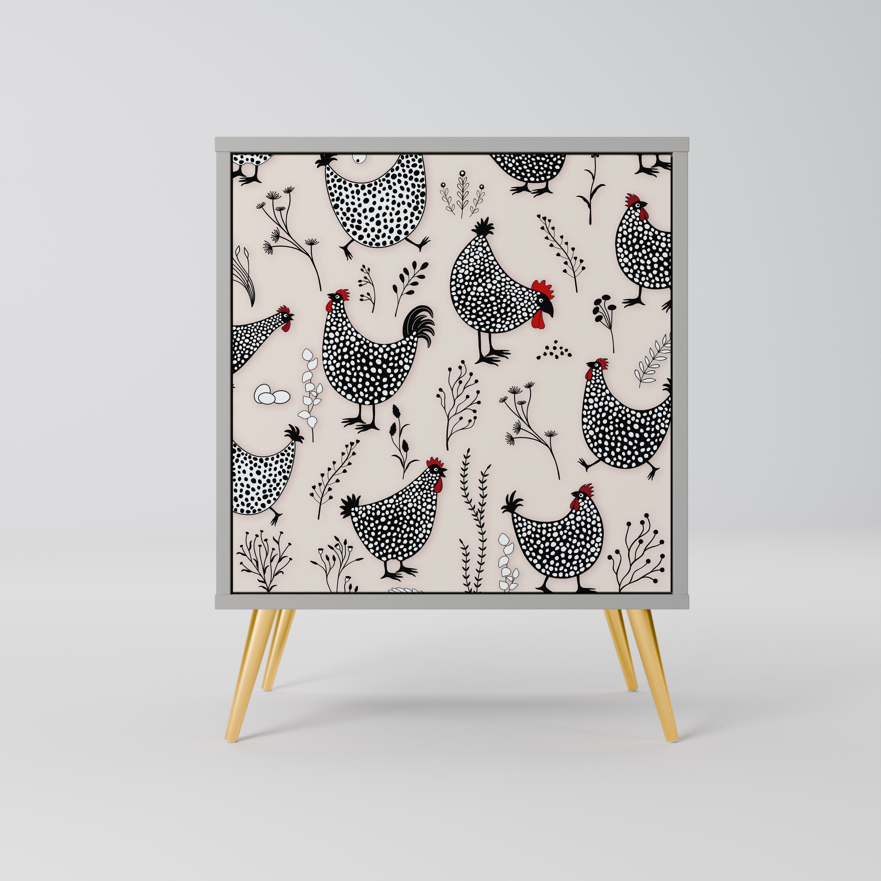 HAPPY HENS Sideboard mit 1 Tür in Grau