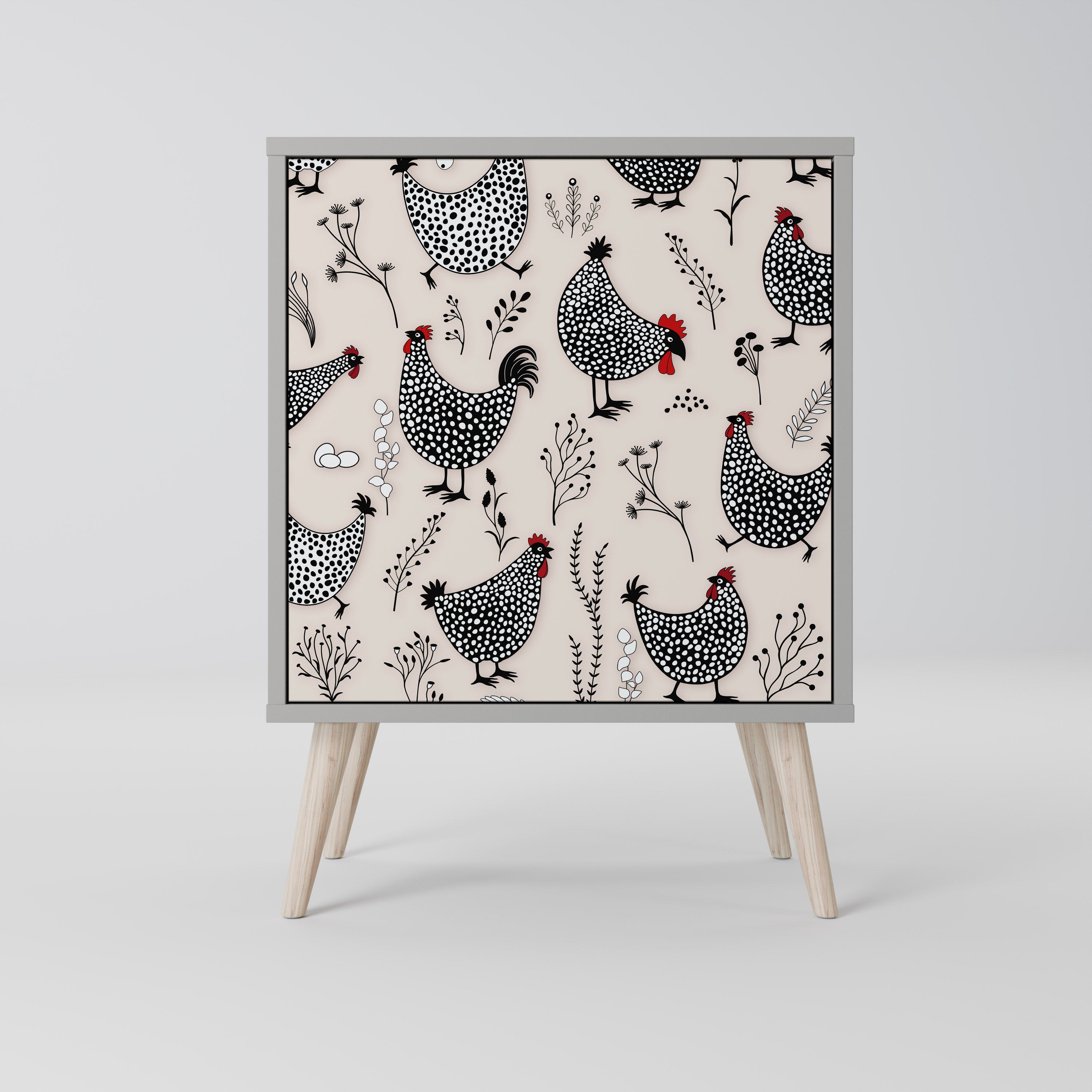 HAPPY HENS Sideboard mit 1 Tür in Grau