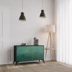 TESSELATED GREENERY Sideboard mit 2 Türen in Schwarz