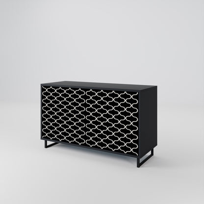 TESSELATED BLACKNESS 2-türiges Sideboard