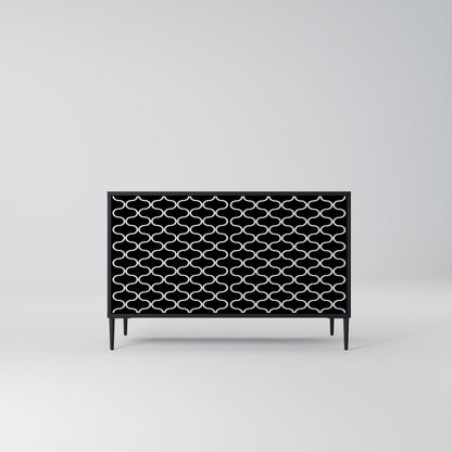 TESSELATED BLACKNESS 2-türiges Sideboard