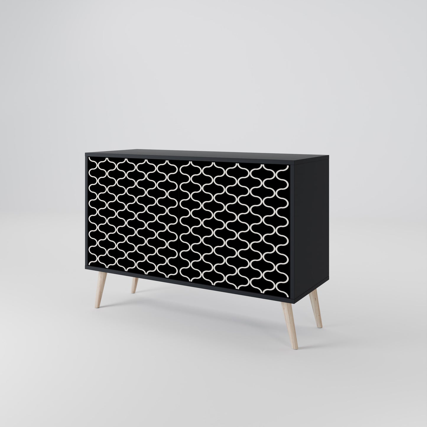 TESSELATED BLACKNESS 2-türiges Sideboard