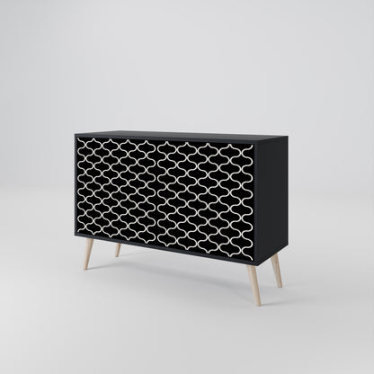 TESSELATED BLACKNESS 2-türiges Sideboard