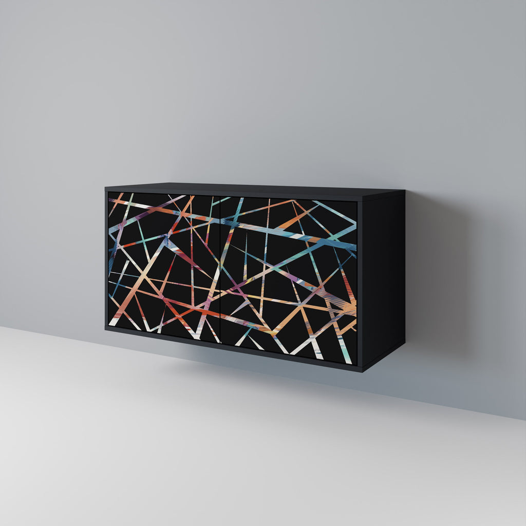 POLYGON VERVE Sideboard mit 2 Türen in Schwarz