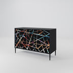 POLYGON VERVE 2-Door Sideboard in Black Finish