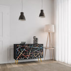 POLYGON VERVE 2-Door Sideboard in Black Finish