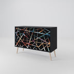 POLYGON VERVE 2-Door Sideboard in Black Finish