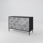 CONCRETE MOVEMENT 2-Door Sideboard in Black Finish