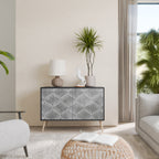 CONCRETE MOVEMENT 2-Door Sideboard in Black Finish