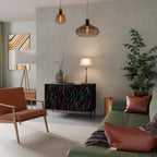 LUMINOUS SNARE 2-Door Sideboard in Black Finish