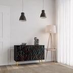 LUMINOUS SNARE 2-Door Sideboard in Black Finish