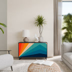 PRISM CONCUSSION Sideboard mit 2 Türen in Schwarz