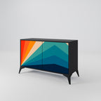 PRISM CONCUSSION Sideboard mit 2 Türen in Schwarz