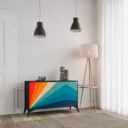 PRISM CONCUSSION Sideboard mit 2 Türen in Schwarz