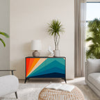 PRISM CONCUSSION Sideboard mit 2 Türen in Schwarz