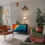 PRISM CONCUSSION Sideboard mit 2 Türen in Schwarz