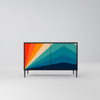 PRISM CONCUSSION Sideboard mit 2 Türen in Schwarz