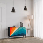 PRISM CONCUSSION Sideboard mit 2 Türen in Schwarz